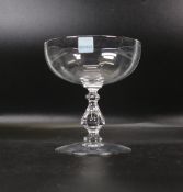 Six Boxed Sevres Glass Crystal Bowls, height 11.5cm
