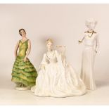 Coalport Spanish Dancer Lady Figure, similar Ladies of Fashion Figure The Ball & Spode Pauline Shone