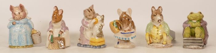 A collection of Beswick Beatrix Potter BP3 to include Hunca Munca Sweeping, Tabatha Twitcett, Mr