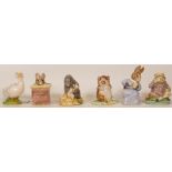 A collection of Beswick Beatrix Potter BP3 to include Timmie Willie, Tom Thumb, Rebeccah Puddle-