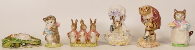 A collection of Beswick Beatrix Potter BP3 to include Flopsy, Mopsy & Cottontail, Mr Jeremy Fisher