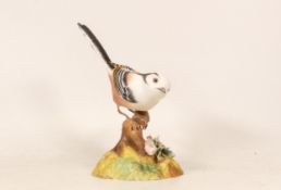 Royal Crown Derby Paperweighs Sinclairs Long Tailed Tit, limited Edition, gold stopper boxed with