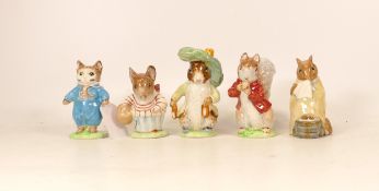 A collection of Beswick Beatrix Potter BP3 to include Mrs Tittlemouse, Benjamin Bunny (nicely