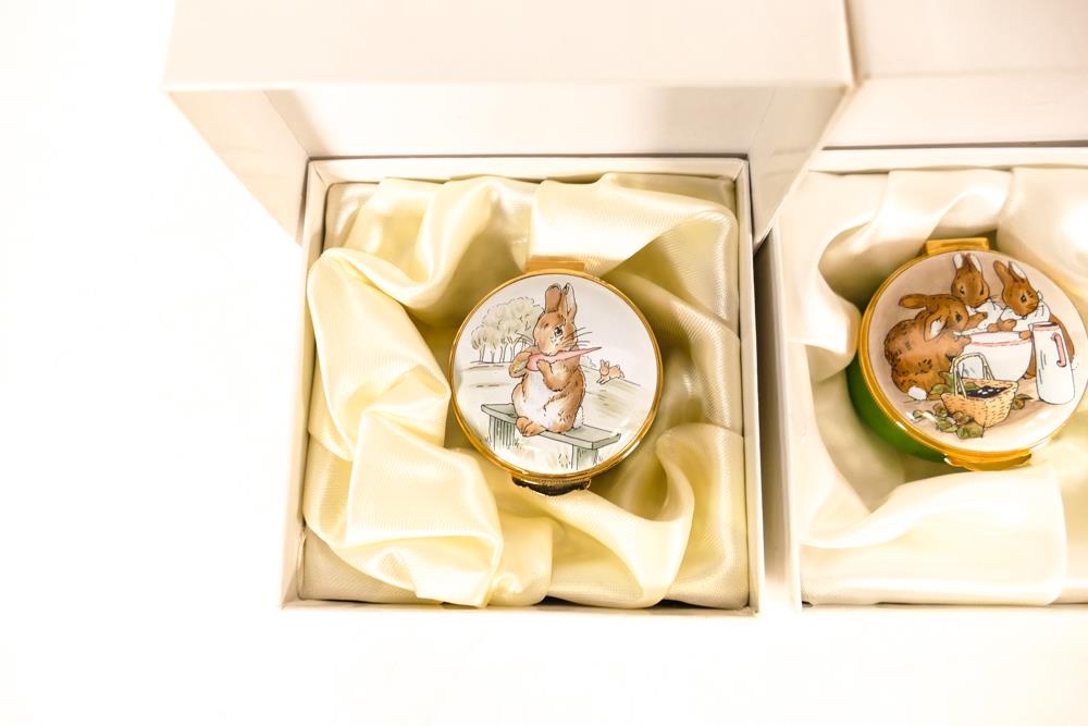 Three Beatrix Potter Crummles English Enamels to include Fierce Bad Rabbit BP58, Flopsy, Mopsy and - Image 4 of 6