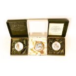 Three Beatrix Potter Crummles English Enamels to include Peter Sheds a Tear BP42, Mrs Rabbit and
