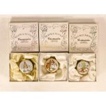 Three Beatrix Potter Crummles English Enamels to include Fierce Bad Rabbit BP58, Flopsy, Mopsy and