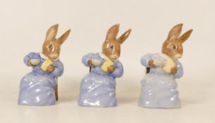 Royal Albert Beatrix Potter Bp Figures to include Cottontail x 3(3)