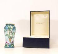Moorcroft enamel Spring flowers vase by E Todd , Limited edition 31/250. Boxed with certificate.