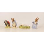 Royal Albert Beatrix Potter Bp Figures to include Cottontail, Gentle Mouse Made a Bow, Timmy