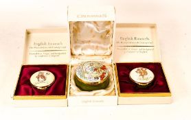 Three Beatrix Potter Crummles English Enamels to include Timmy Tiptoes BP18, Squirrel Nutkin BP20