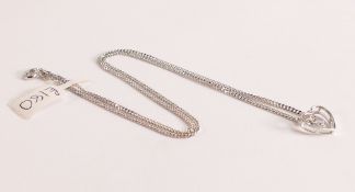 9ct Diamond Necklace Heart Pendant - Brilliant cut diamond carat weight 0.09ct. Pendant size 10.