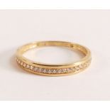 WARREN JAMES 9ct Gold Eternity Ring - Representing the best of polish and sparkle, this Eternity