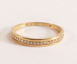 WARREN JAMES 9ct Gold Eternity Ring - Representing the best of polish and sparkle, this Eternity