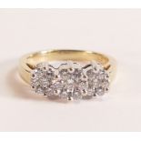 14CT GOLD DIAMOND 1.00CT DIAMOND RING - Size N/O