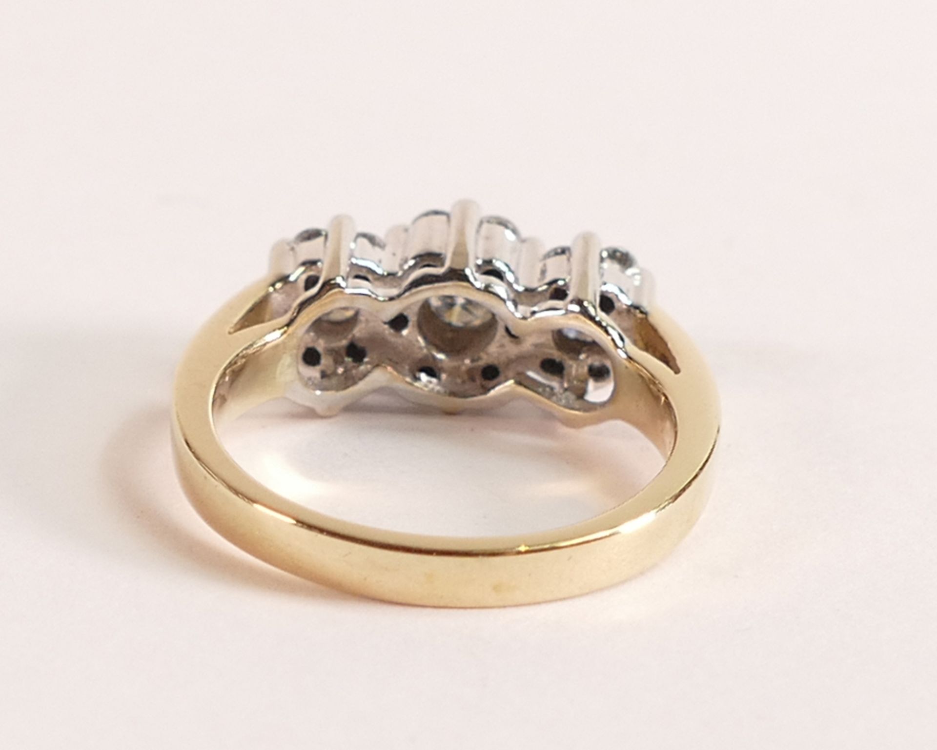 14CT GOLD DIAMOND 1.00CT DIAMOND RING - Size N/O - Image 3 of 3