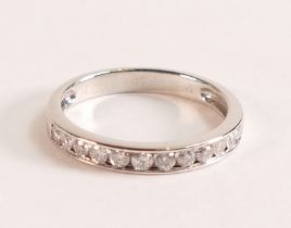 10ct White Gold Diamond Half Eternity Ring There are twelve brilliant cut white diamonds, 0.33ct