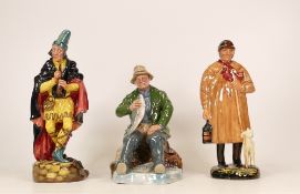 Three Royal Doulton Character Figures to include The Pied Piper HN2102, The Shepherd HN1975 and A