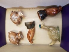 A collection of Beswick Whiskey decanters to include lockness monster, 2 x golden eagle & 2 other