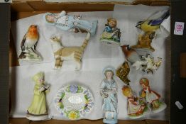 A collection of continental , Wade & Goebel figures & birds