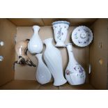 A Collection of Ceramics to include Royal Doulton Siamese Cat 2662, Spode Trapnell and three