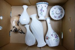 A Collection of Ceramics to include Royal Doulton Siamese Cat 2662, Spode Trapnell and three