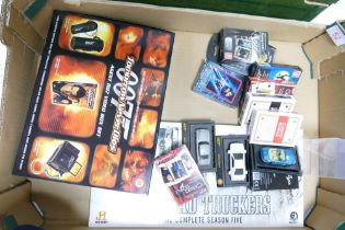 A mixed collection of James Bond 007 items to include Playing Card Sets, Agent 007 Video Box Set,