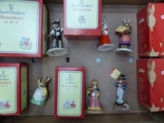 Royal Doulton Bunnykins Figures to include Easter Greetings DB149, Fortune Teller DB218, Horn