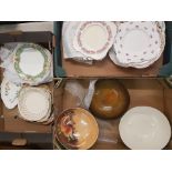 A Collection of Ceramic Items to include Fruit Bowls Spode and Ridgway together with Plates from