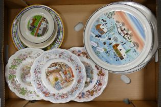 A mixed collection of items to include Royal Doulton Brambly Hedge plates, Vileroy & Boch Four