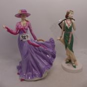 Royal Doulton lady figure Julie HN5374 together with Julia HN4868 (2) Boxed with COA