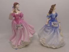 Two Royal Doulton lady figures Rebecca HN4041 together with Lauren HN3975 (2)