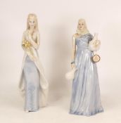 Royal Doulton figure Water Maiden HN3155 together with seconds figure Sweet Bouquet (2)