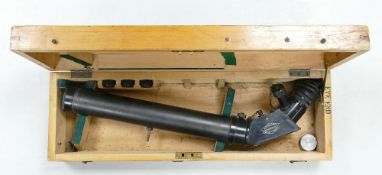 A Military Woodcased W. Ottway &Co Ltd. Power 7 Telescope for High Angle Gun. 1944 Patt. No. 2475