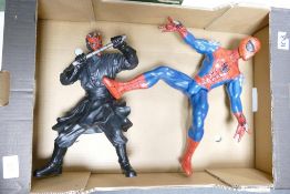 Large Applause Branded Starwars Figure & Hasbro SA large Spiderman figure (with sound)