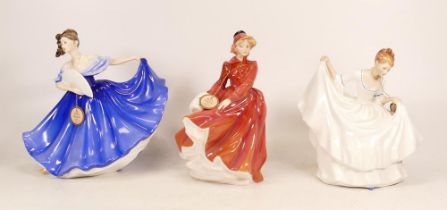 Royal Doulton Lady Figures Pamela HN2479, Elaine HN2791 and Louise HN3207 (3)