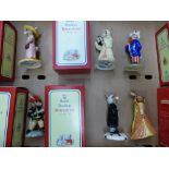 Royal Doulton Bunnykins Figures to include Sightseer DB215, American Firefighter DB268, Sands of