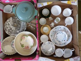 A mixed collection of ceramic items to include Colclough part tea set, Denby oven proof casserole