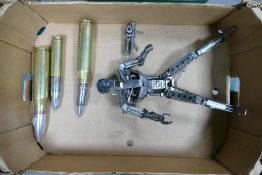 Modelist Made Terminator Figure & three large ammunition shells