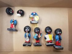 Six Hand-painted Robertson Jam Pottery Advertising Figures, (2 A/F)(6)