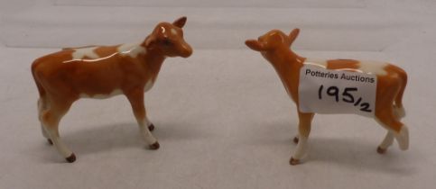 Two Beswick Guernsey Calfs (2)