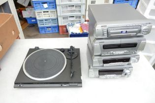 Technics Hifi system + similar turntable.