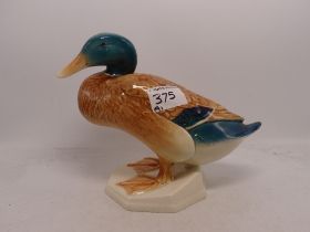 Beswick Mallard Duck squatting No 817