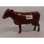 Beswick Polled red cow 4111