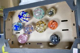 A collection of Art Glass Paperweights