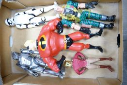 A mixed collection of collectable toys including LfL Hasbro Starwars figure, Large Cyberman etc