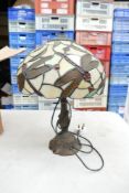 Tiffany style table lamp + shade