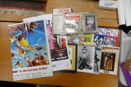 A collection of Sci Fi Ephemera including James Bond 007, The Avengers etc