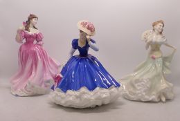 Three Royal Doulton Lady Figures to include Figure of the Year 1999 Lauren HN3975, Millenium