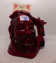 Royal Doulton Large Flambe Character Jug Confucius D7003