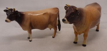 Beswick Jersey bull and cow (2)